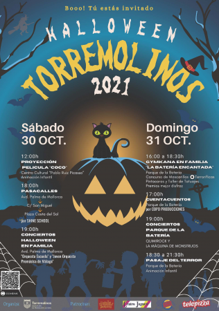 Halloween en Torremolinos - GYMKHANA EN FAMILIA - LA BATERÍA ENCANTADA