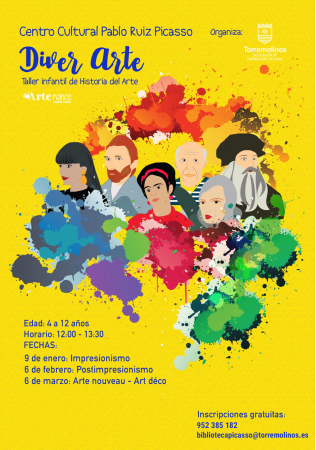 DIVER ARTE – TALLER INFANTIL DE HISTORIA DEL ARTE: ART DECÓ - ARTE NOUVEAU