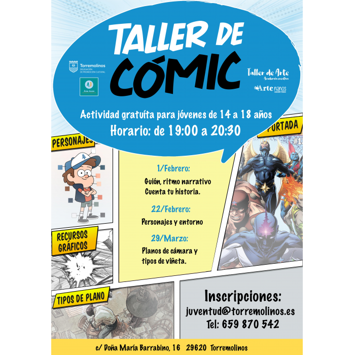 Torremolinos celebra una nueva jornada del 'Taller de Cómic'