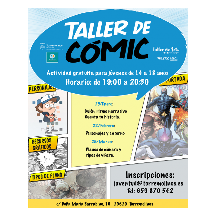 Torremolinos celebra una nueva jornada del 'Taller de Cómic'