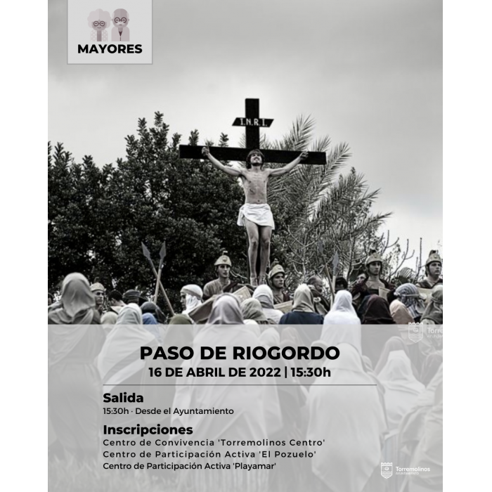 Los mayores de Torremolinos vivirán la Semana Santa con una excursión al ‘Paso de Riogordo’ este sábado