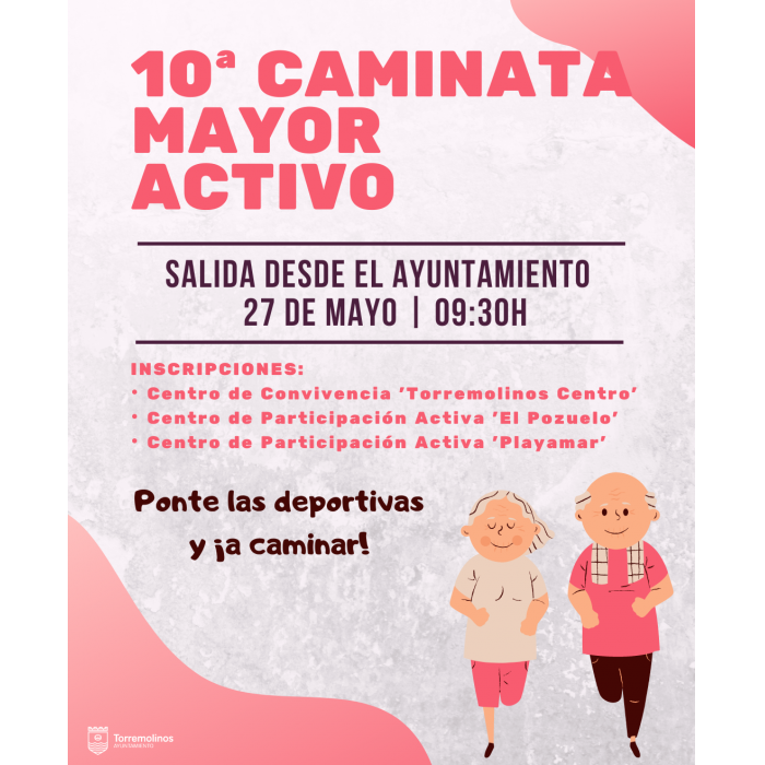 El programa 'Mayor Activo' celebra ya su décima caminata saludable