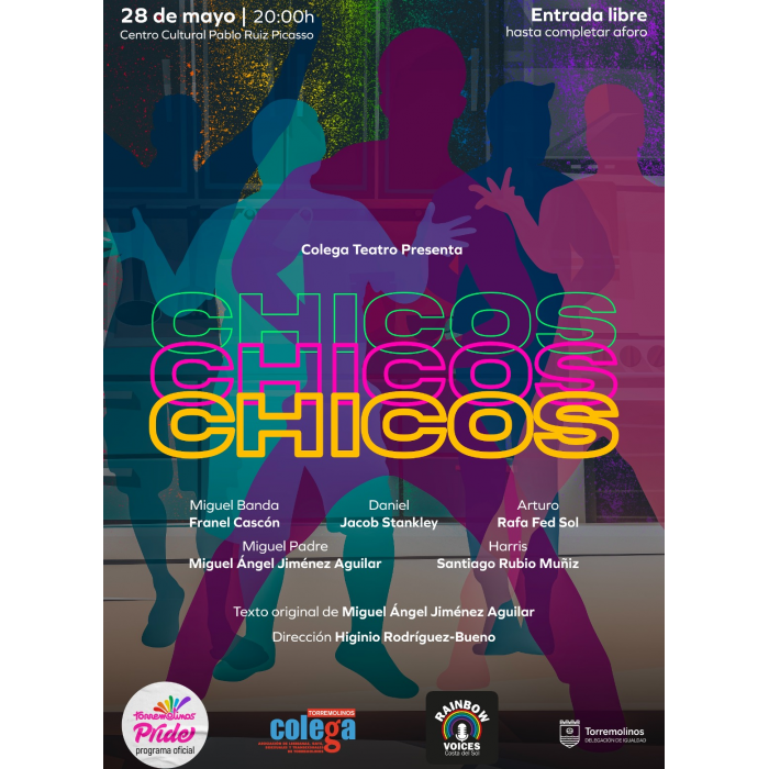 La Asociación Colega Torremolinos representará la obra ‘Chicos, chicos, chicos’ en el marco del Pride