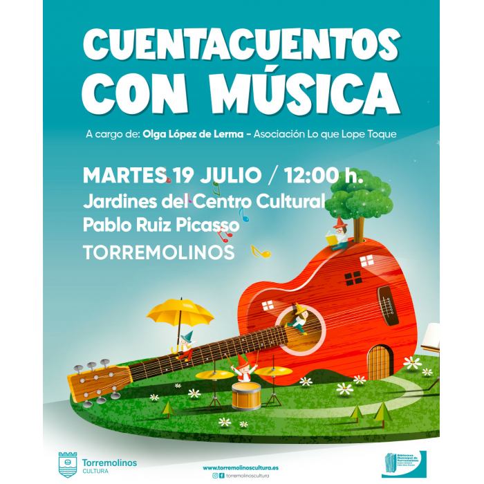 La fiesta de la música llega a los jardines del Centro Cultural Pablo Ruiz Picasso el 19 de julio