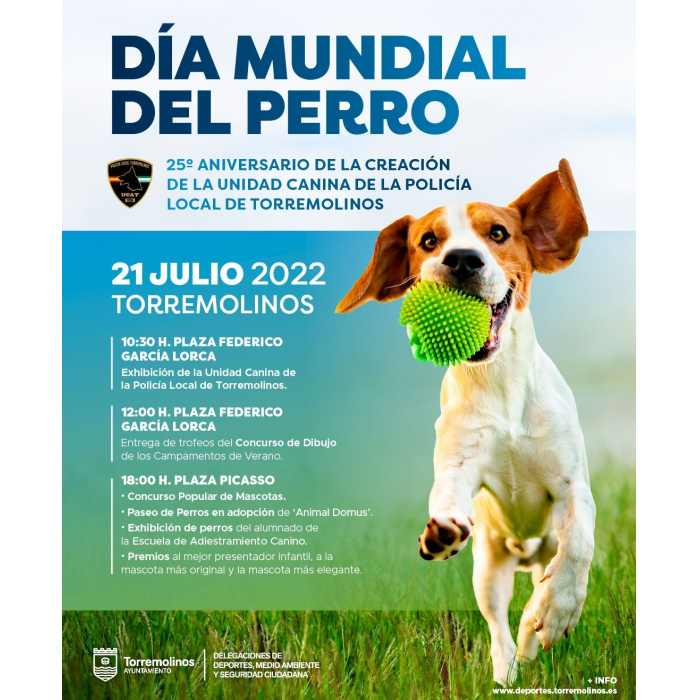 Torremolinos celebrará el `Día Mundial del Perro´ el 21 de julio con diferentes actividades