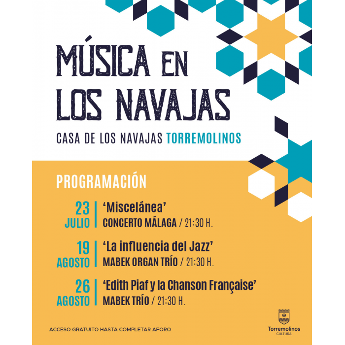 El ciclo ‘Música en Los Navajas’ trae a Torremolinos tres conciertos con acceso gratuito