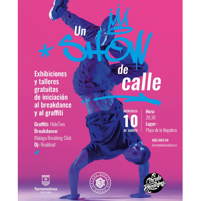 La Plaza de la Nogalera retoma la actividad cultural con un show de break-dance y graffiti