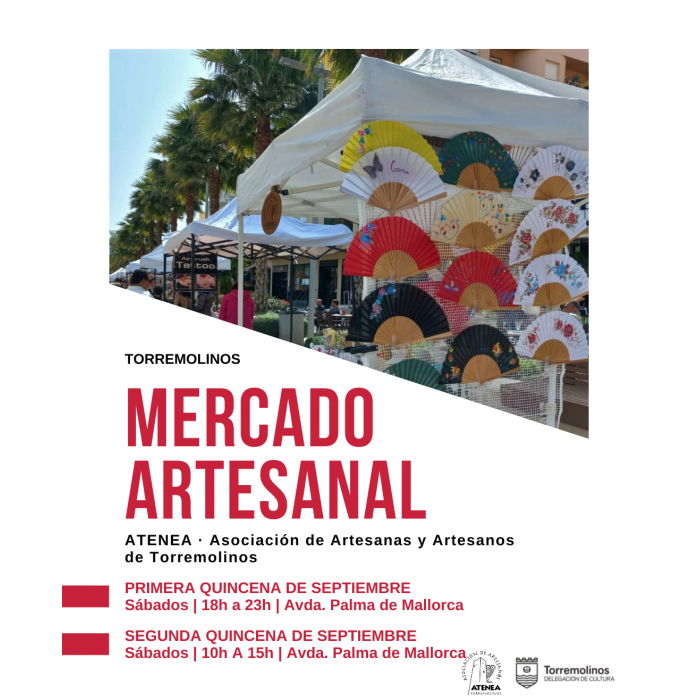 El Mercado Artesanal continúa en septiembre como un atractivo del municipio