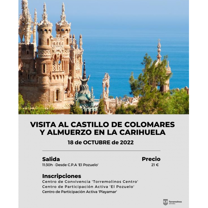 Una visita al Castillo de Colomares con posterior almuerzo en La Carihuela, entre las actividades de la ‘Quincena del Mayor’