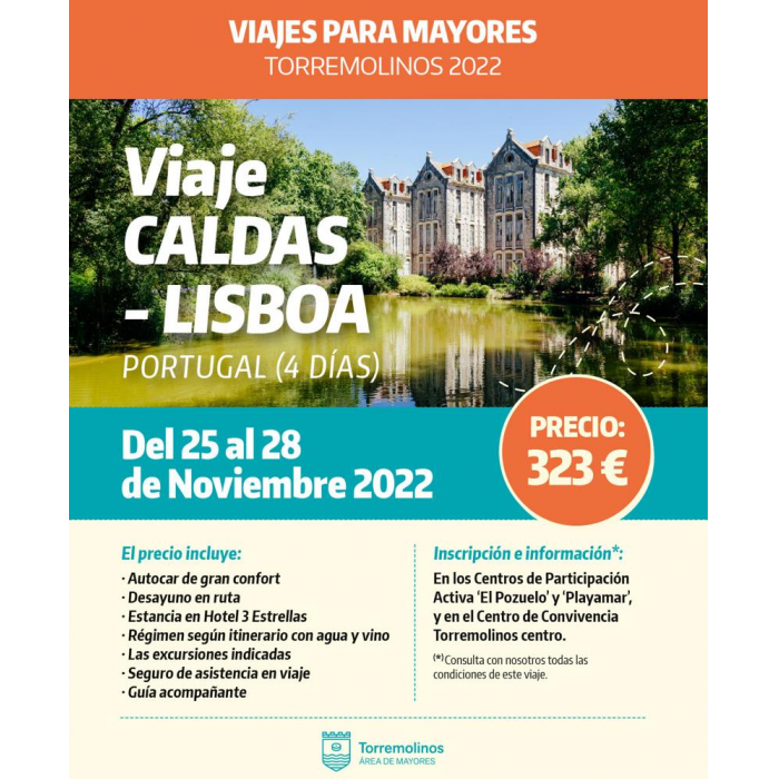Torremolinos oferta un viaje a Portugal para los mayores del municipio