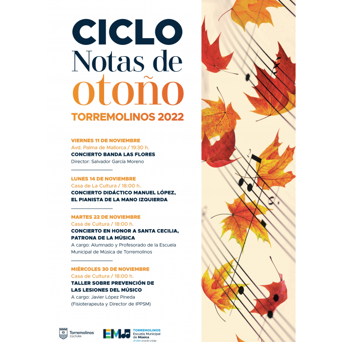 La música será protagonista en noviembre con el ciclo ‘Notas de Otoño’