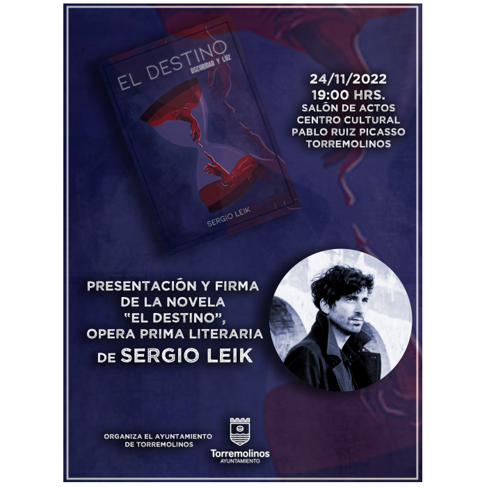 Sergio Leik presenta su primera novela el 24 de noviembre en el Centro Cultural