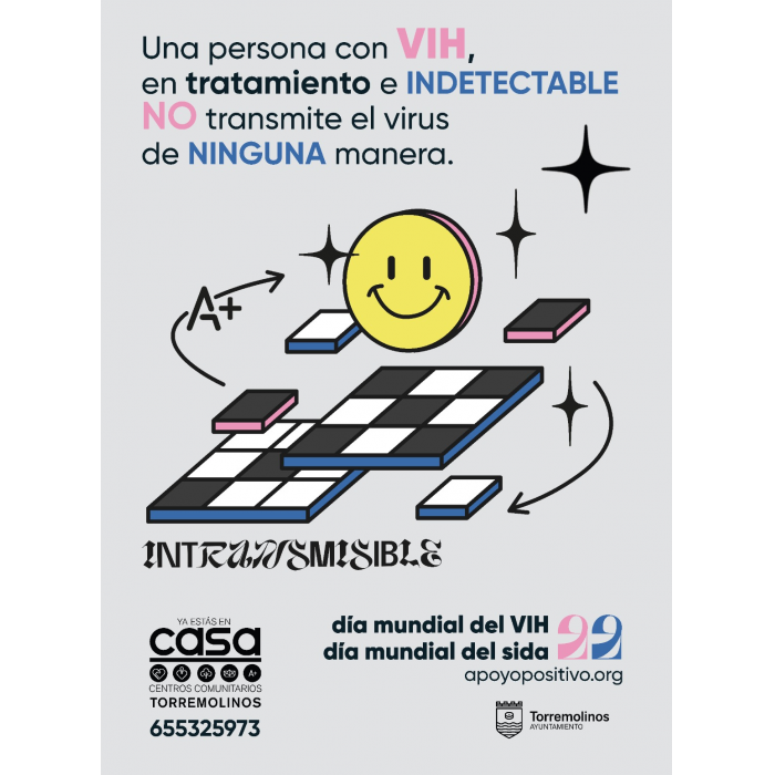 El Ayuntamiento impulsa la campaña gráfica #Intransmisible2022 con motivo del Día Mundial de la lucha contra el SIDA