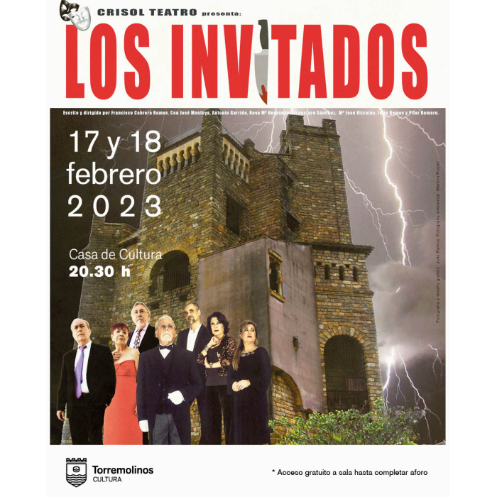 La Casa de la Cultura acogerá dos representaciones de la obra ‘Los Invitados’ a cargo de Crisol Teatro