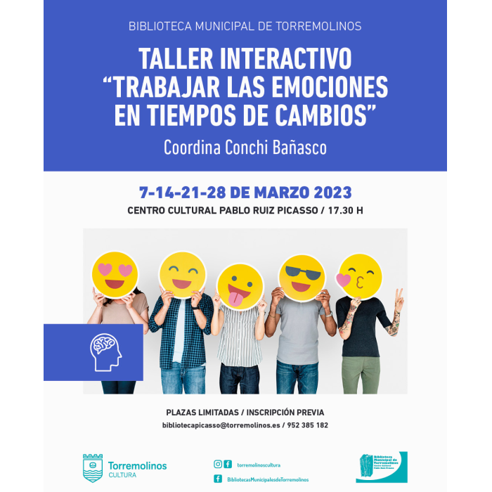 El taller psicoeducativo ‘Trabajar las emociones en tiempos de cambio’ continúa este mes de marzo