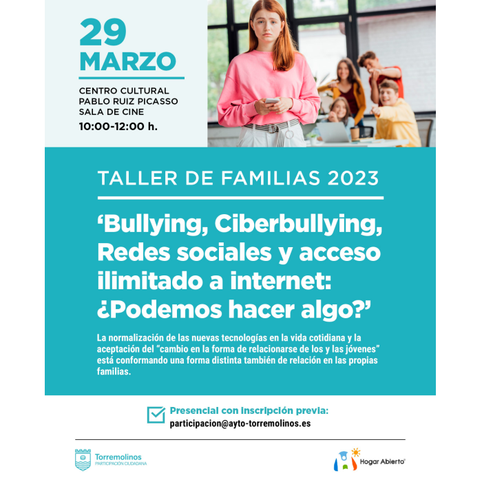La tercera edición del ‘Taller de Familias’ comienza el próximo 29 de marzo
