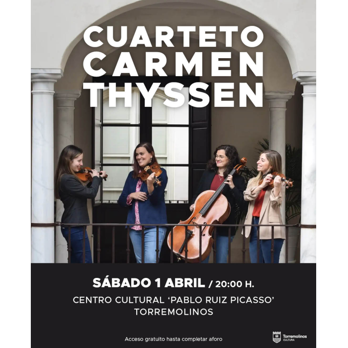 El ‘Cuarteto Carmen Thyssen’ ofrecerá un concierto de Semana Santa en Torremolinos