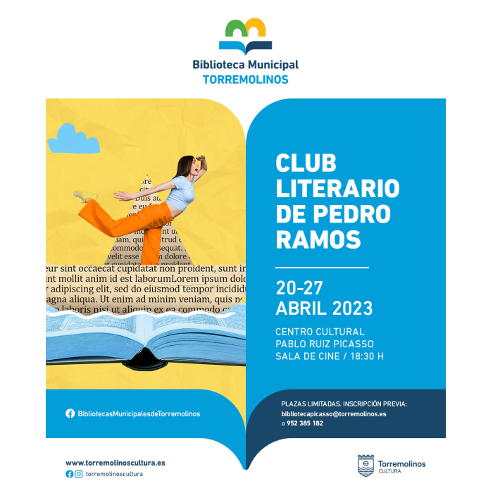 El Club Literario de Pedro Ramos prosigue en abril con una sesión online y otra presencial