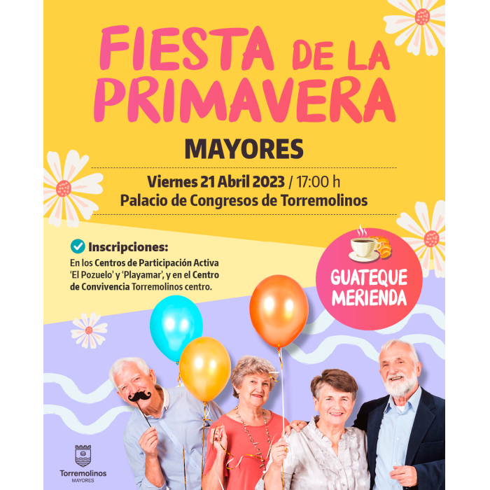 Los mayores disfrutarán de una ‘Fiesta de la Primavera’ con merienda y guateque