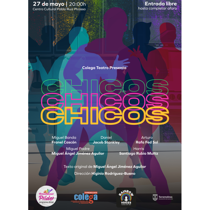 ‘Colega Teatro’ representará la obra ‘Chicos, chicos, chicos’ en el marco del Pride de Torremolinos