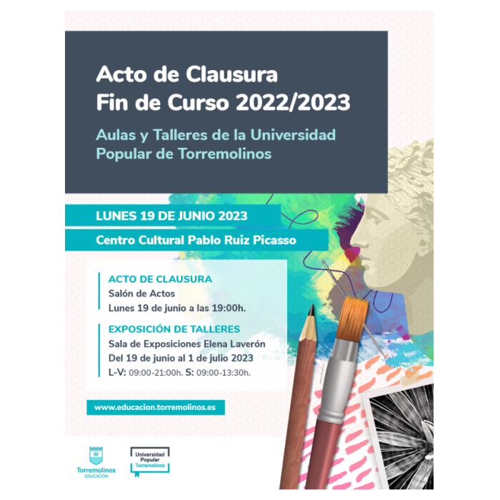 El 19 de junio tendrá lugar el acto de clausura del fin de curso de la Universidad Popular de Torremolinos