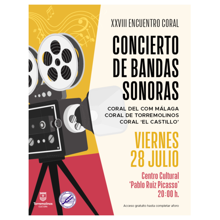 El centro cultural Pablo Ruiz Picasso acoge un encuentro coral que ofrecerá un concierto de bandas sonoras