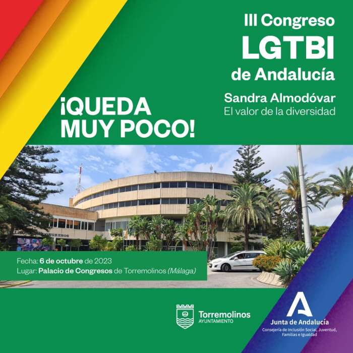 Torremolinos acoge el 6 de octubre el III Congreso Internacional LGTBI de Andalucía