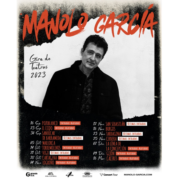 Manolo García ofrece un concierto en Torremolinos el próximo 14 de octubre