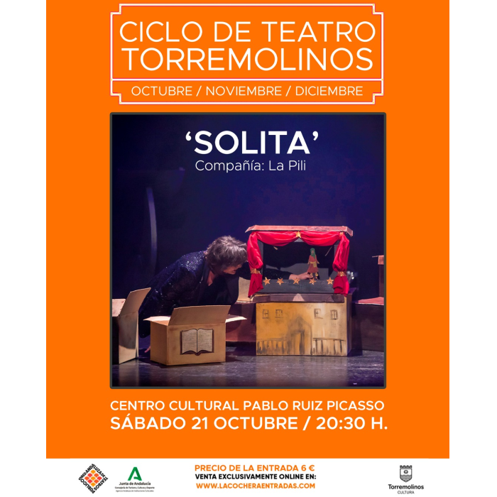 La obra ‘Solita’ será representada en el Centro Cultural Pablo Ruiz Picasso