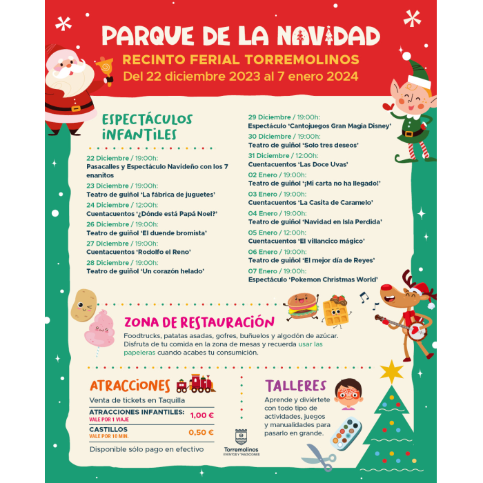 El ‘Parque de la Navidad’ contará con atracciones y castillos hinchables