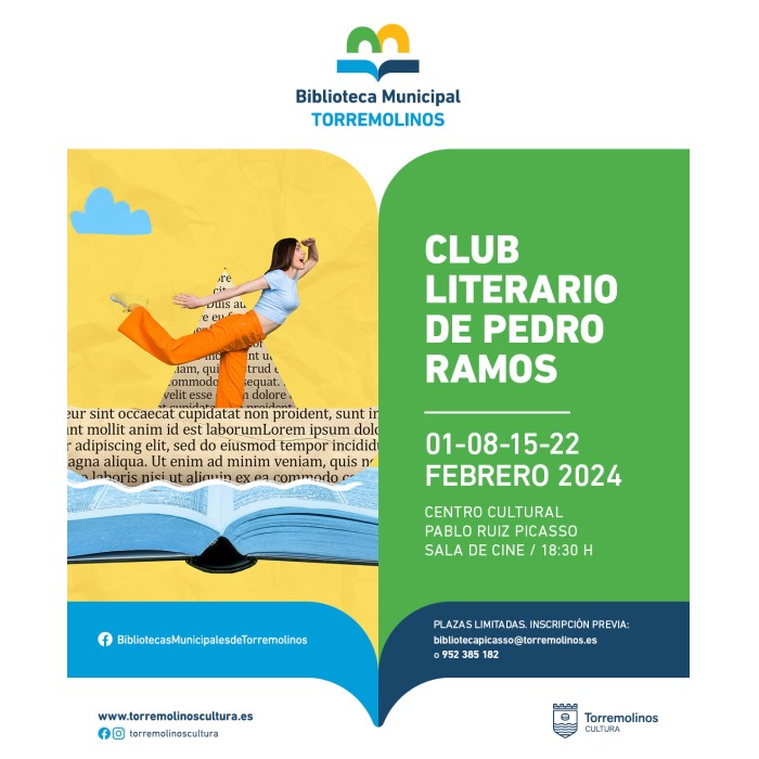 El ‘Club Literario de Pedro Ramos’ tendrá nuevas sesiones los jueves de febrero