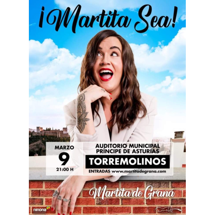 El espectáculo ‘¡Martita Sea!’, de Martita de Graná, llega a Torremolinos el próximo 9 de marzo