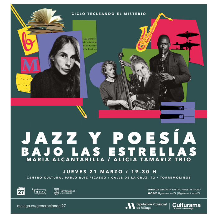 Torremolinos celebra el Día Internacional de la Poesía con un espectáculo de poesía y jazz