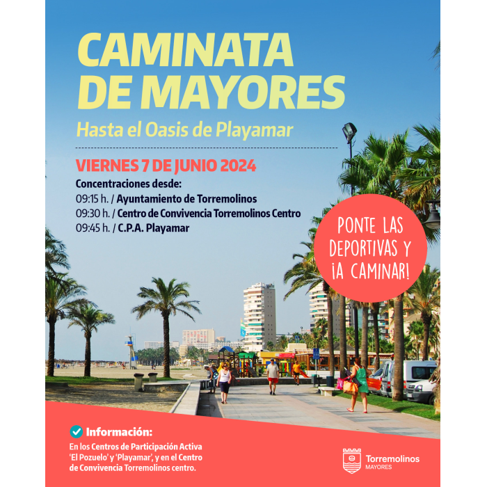 El 7 de junio tendrá lugar una nueva caminata para mayores