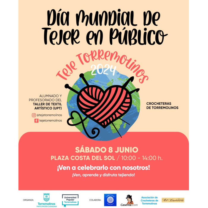 ‘Teje Torremolinos 2024’ celebrará este sábado el Día Mundial de Tejer en Público