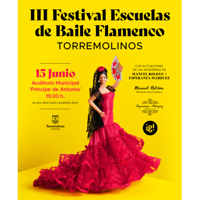 El III Festival Escuelas de Baile Flamenco de Torremolinos tendrá lugar el 15 de junio