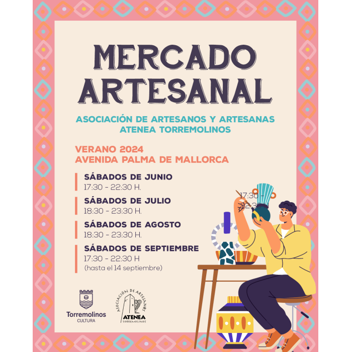 El Mercado Artesanal se instalará todos los sábados de verano en el centro de Torremolinos