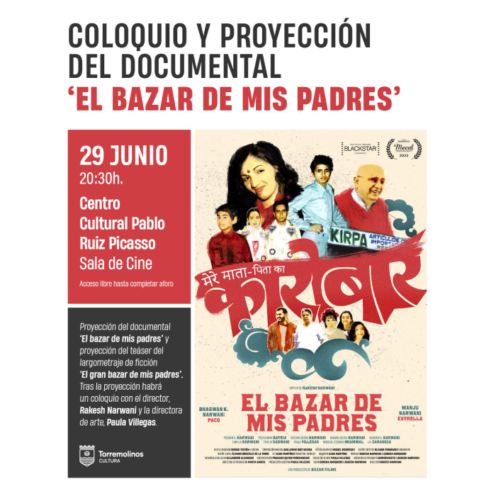 El centro cultural acoge la proyección y coloquio del documental ‘El bazar de mis padres’, de Rakesh Narwani