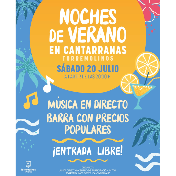 Los mayores del municipio podrán disfrutar de una ‘Noche de Verano’ en Cantarranas