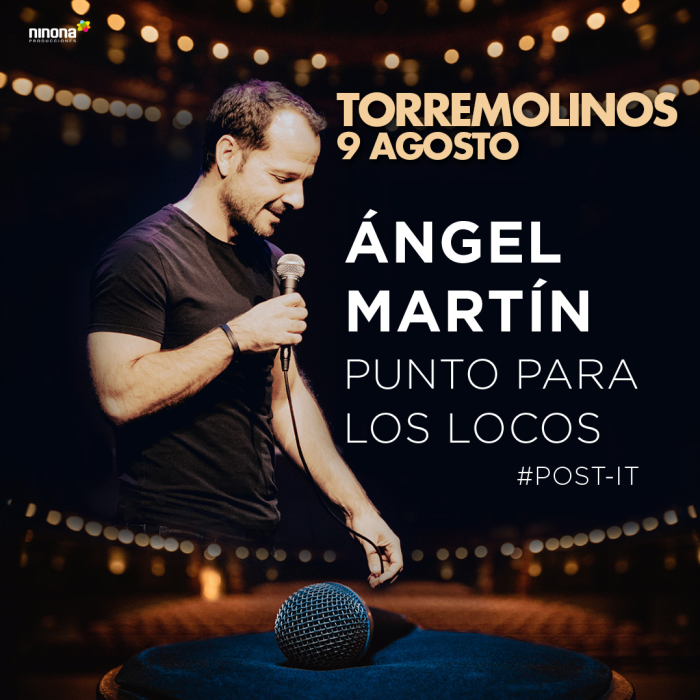Entradas ya a la venta para el espectáculo de Ángel Martín, ‘Punto para los locos’, en Torremolinos