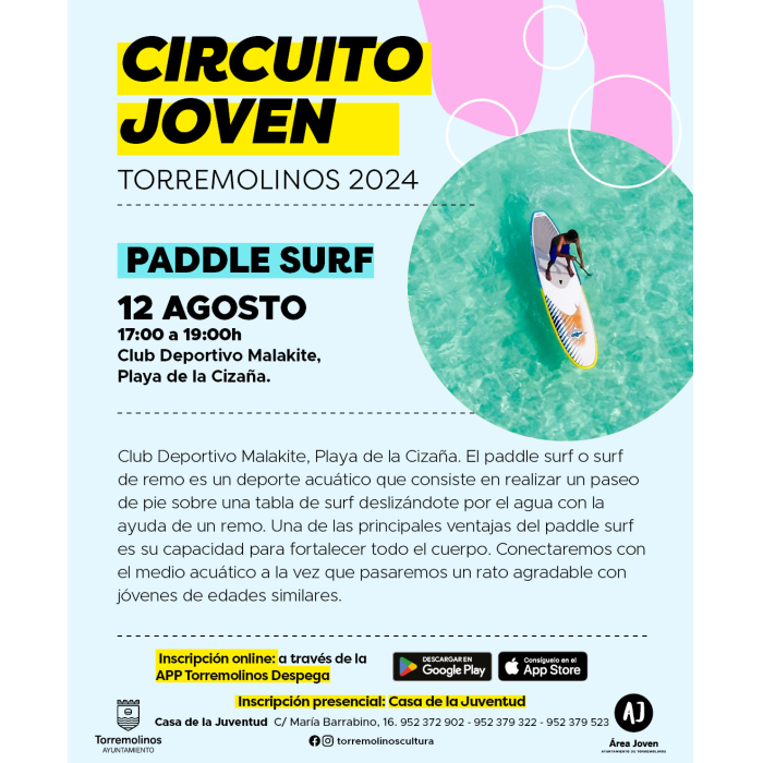 Nueva cita con el Paddle Surf dentro del programa ‘Circuito Joven’