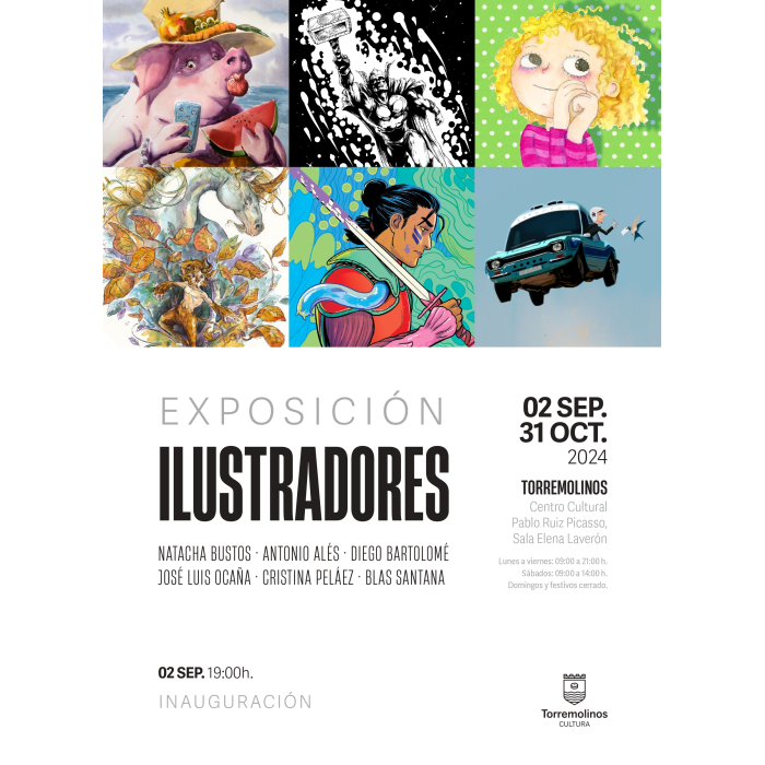 Torremolinos acoge desde el 2 de septiembre la exposición ‘Ilustradores’