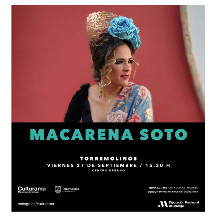 La torremolinense Macarena Soto actuará en la feria de su ciudad el próximo 27 de septiembre