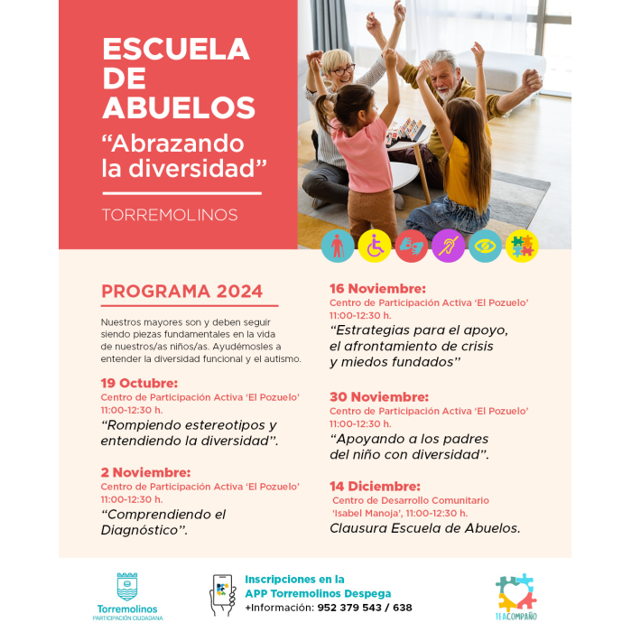 Torremolinos contará con una Escuela de Abuelos sobre diversidad