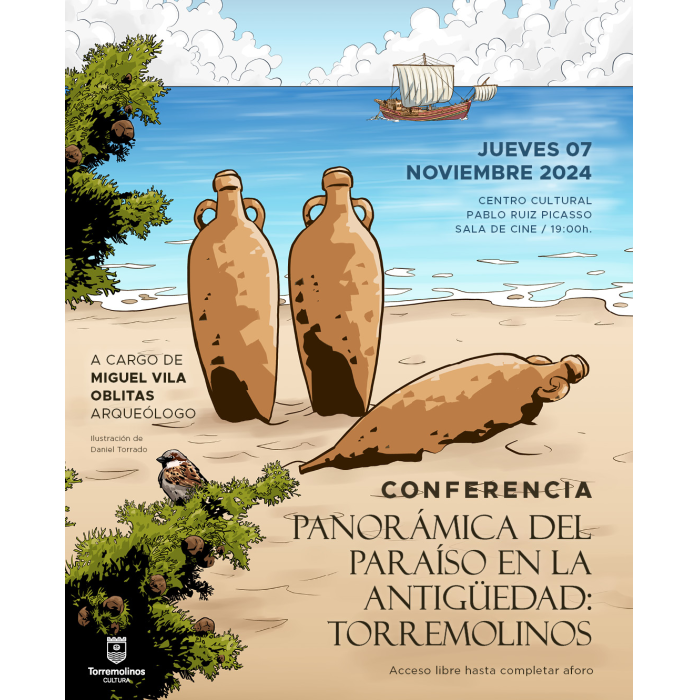 El arqueólogo Miguel Vila Oblitas ofrece la conferencia ‘Panorámica del Paraíso en la Antigüedad: Torremolinos’