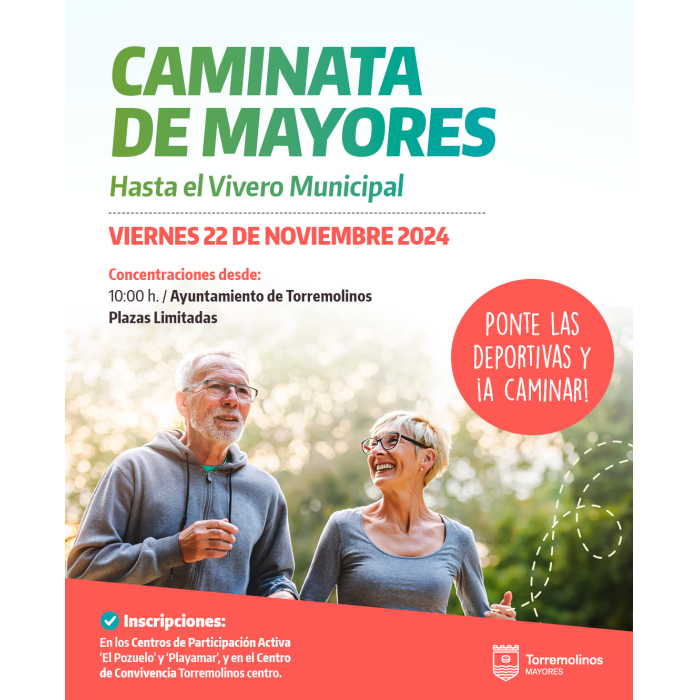 Torremolinos organiza una caminata para mayores el próximo viernes