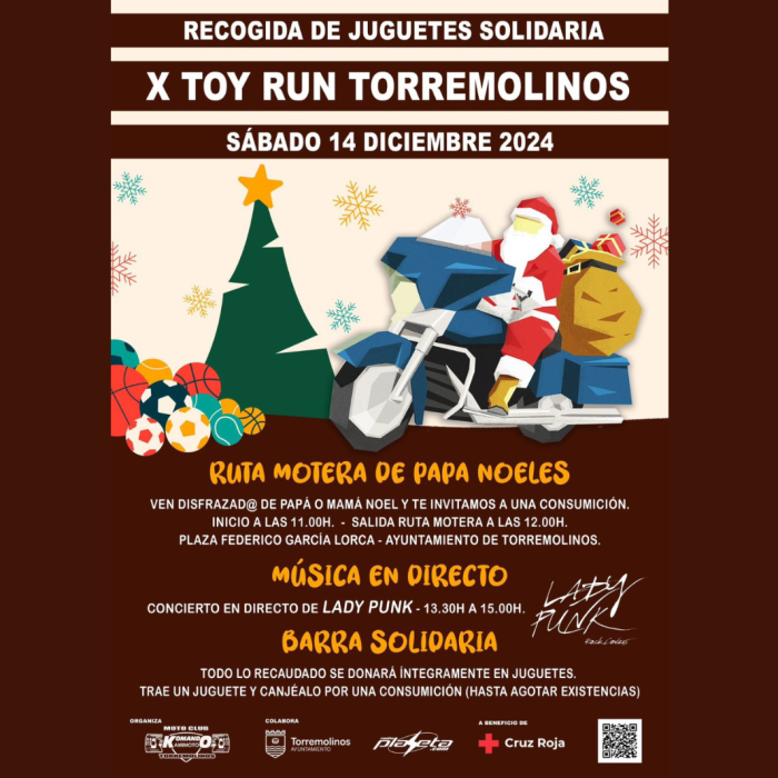 La X edición del Toy Run solidario se celebra el próximo 14 de diciembre