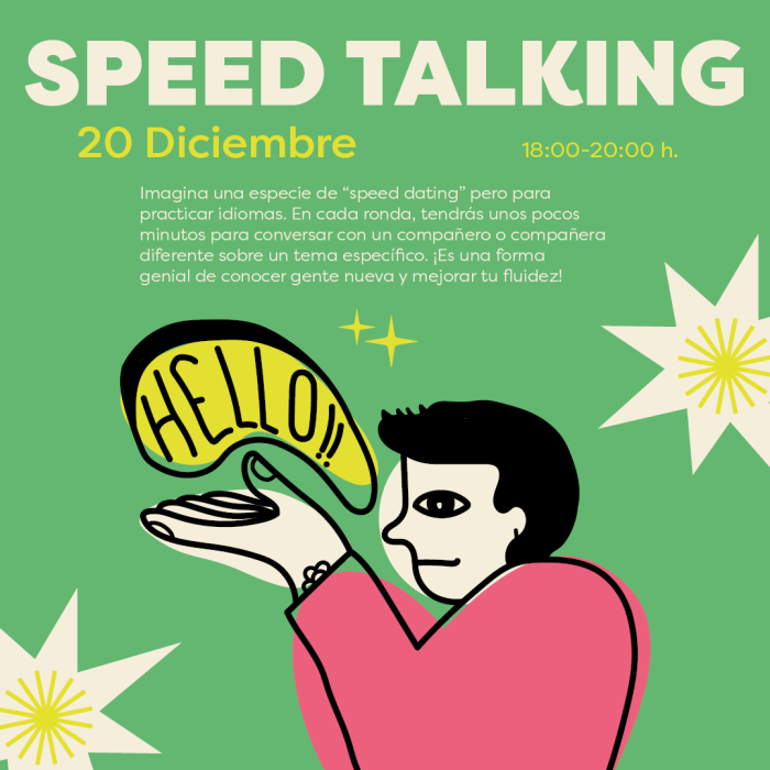 Los jóvenes de Torremolinos podrán practicar inglés en un Speed Talking