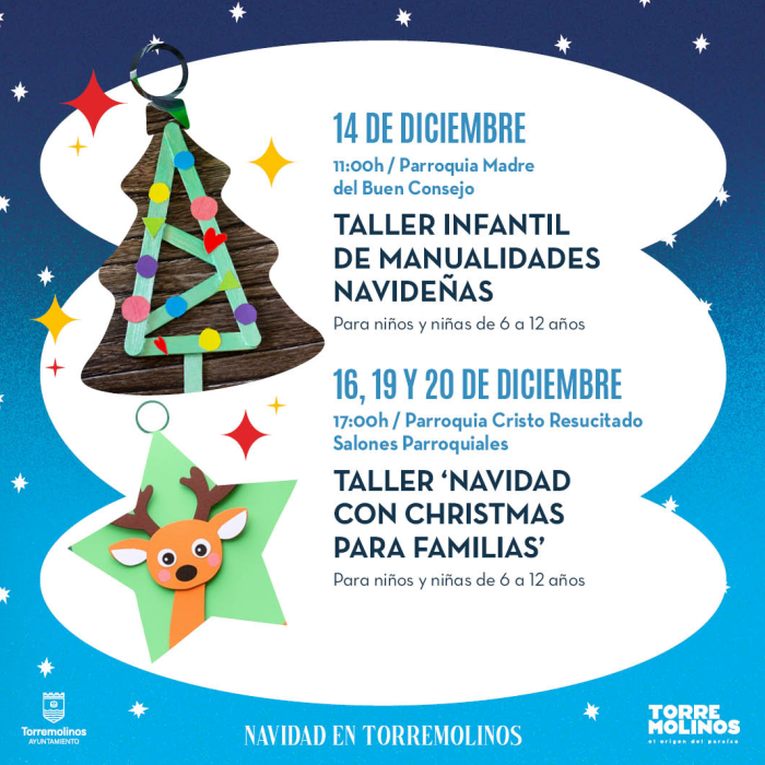 Las parroquias Madre del Buen Consejo y Cristo Resucitado organizan unos talleres de manualidades para niños