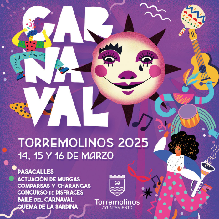 Concursos de disfraces, agrupaciones y quema de la sardina, entre las actividades programadas para el Carnaval de Torremolinos